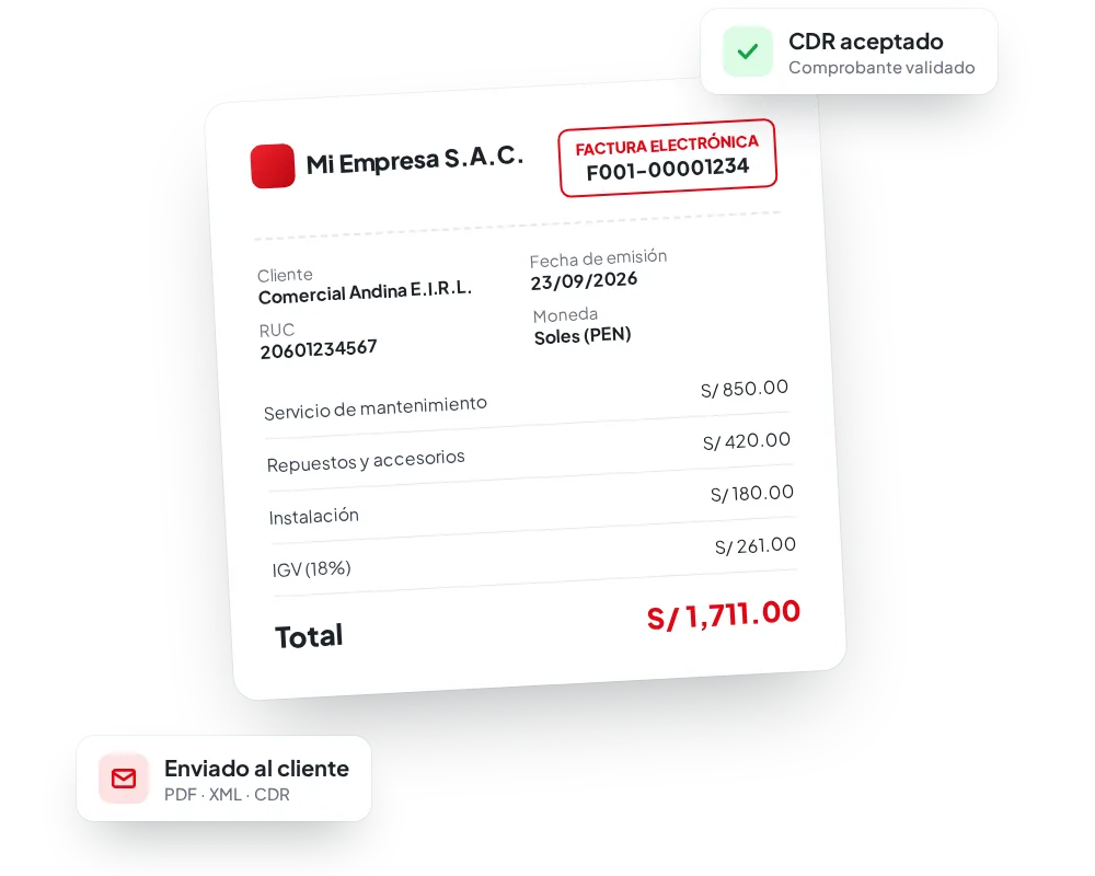 Sistema para distribuidoras con facturación electrónica